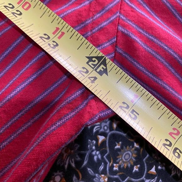 Austin Reed Red and Purple Striped Men's Shirt L UB-14 - Picture 5 of 9